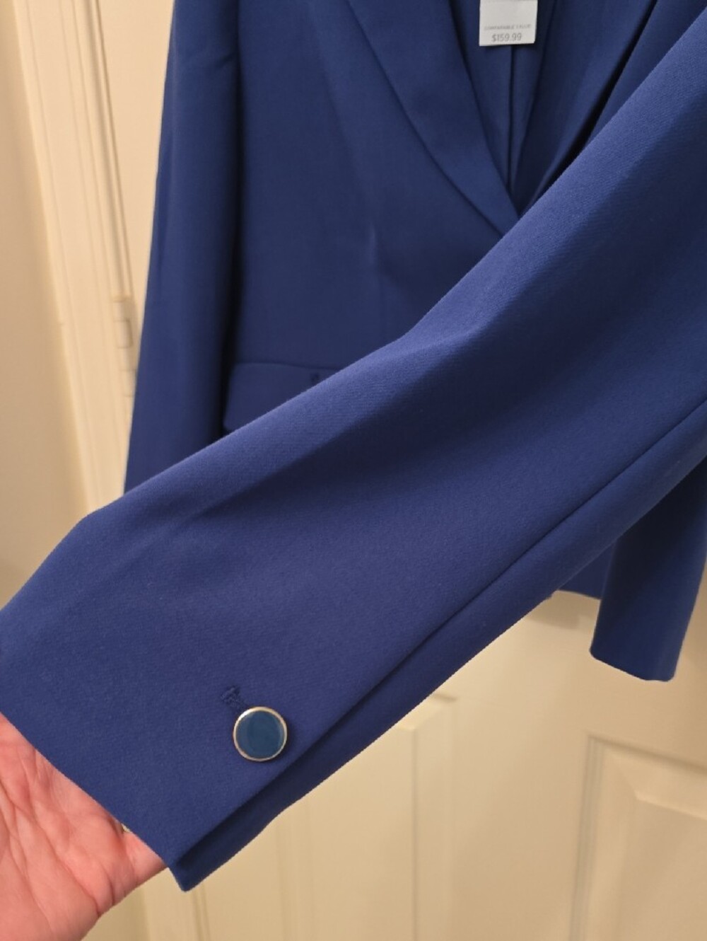 Ann Taylor Factory Royal Blue Cropped Blazer - Picture 2 of 8